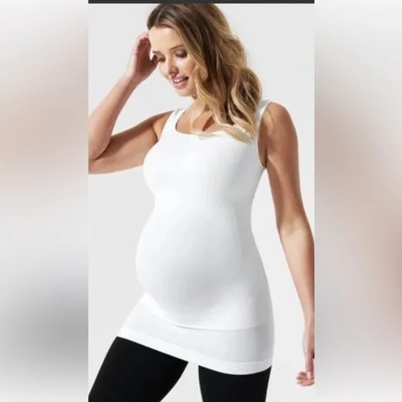 BLANQI Maternity White Tank Top NWOT - Picture 1 of 6